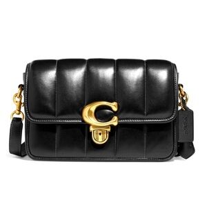 COACH Studio Shoulder Bag With Quilting in Black